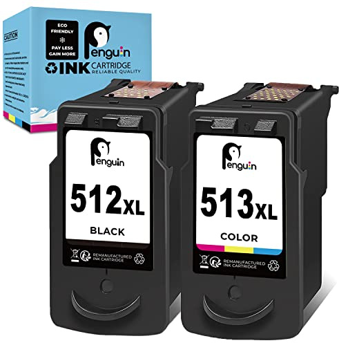 Penguin 512XL 513XL Cartouche pour Canon 512 513 XL pour Canon Pixma MP230