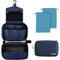 Larkumio Kulturbeutel Herren Damen zum Aufhängen, Kulturtasche Waschtasche Kosmetiktasche Männer Waschbeutel Toiletttasche Groß mit Handhaben, 1 Toiletry Bag + 2 Kordelzug Tasche, Navy Blau