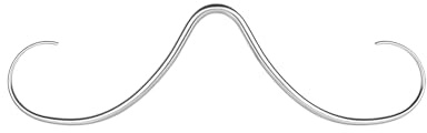 BodyAce Anelli per naso da 14 G, anello per setto nasale, in oro su nero, per donne e uomini, in acciaio inox, per baffi e setto nasale, Acciaio inossidabile, altri