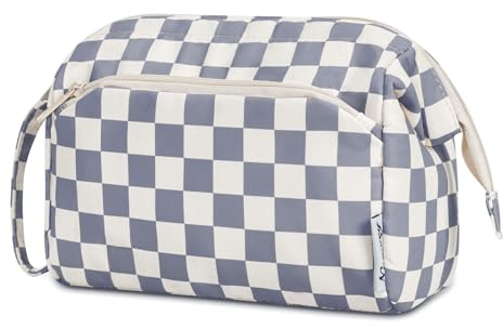 Narwey Makeup Bag, Travel Toiletry Bag, Wide-Open Wash Bag for Women