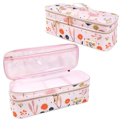 Dizdvizd Borsone da Viaggio per Asciugacapelli, Compatibile con Dyson/Shark FlexStyle Borsa da Portatile Organizer, Strumenti per Parrucchieri/Styler Impermeabile Custodia da Viaggio, Doppio Strato