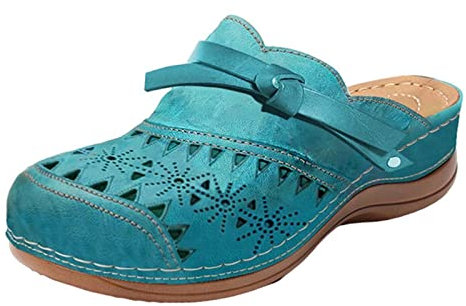 AEGJEGVD 2024 Sandales à Bout Fermé Sandales de Marche Randonnée Femme Eté Mode Sabots Sandales de Plage Confort Anti-Dérapant Bout Fermé Claquettes Sandale Été Confortable Rome Sandale Orthopedique