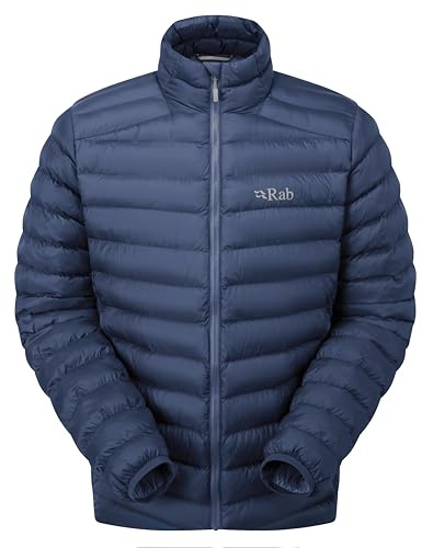 Rab Men's Cirrus Jacket - Lightweight Insulated Coat for Trekking, Climbing, & Skiing - Tempest Blue - Large