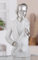GILDE Figur Musician, Kunstharz, weiß, matt, metallische Optik, Saxophon, Musiker, H: 31,5 cm, B: 19,5 cm, T: 11,5 cm - Dekoration, Geschenk, Kunst, Skulptur