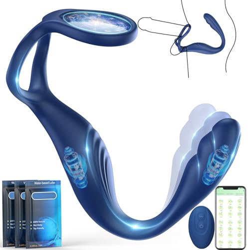 Analvibratoren für Mann Sex Spielzeug für Die Männer Prostata Stimulation, Vibratorensets für Männer Analplug Buttplug, Anal Plug Dildo Anal Vibrator mit 10 Modi Penisring Sextoysets für Men Paare