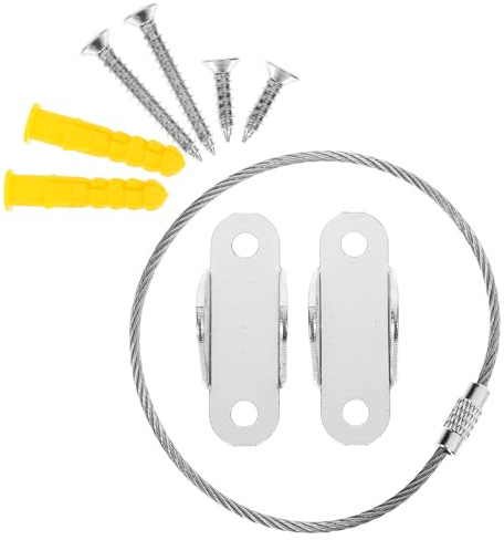 TOYANDONA 2 Juegos Anclajes para Muebles de Seguridad Kit de Seguridad para Bebés Correas para Muebles Antivuelco para Tocador y Gabinetes Pared