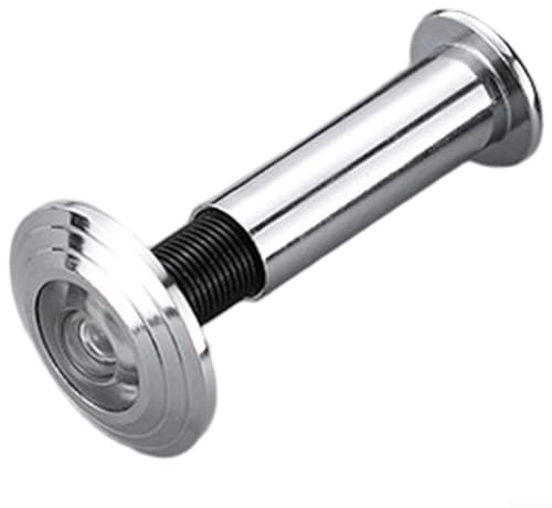 Judas de porte coupe-feu pour portes ignifuges britanniques, épaisseur réglable de 14 mm à 26 mm, construction en alliage de zinc avec couvercle anti-regards et large A (A)