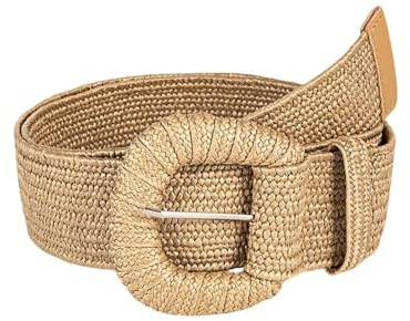 XFSRG Cinturon mujer Cinturón Trenzado Elástico Bohemia de Verano Ajustable Cinturones Ideal para Vestidos y Vaqueros