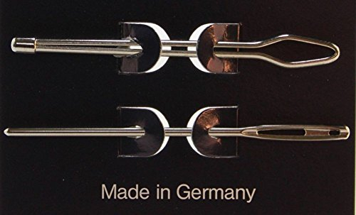 2 Durchziehnadeln Wollnadel für Gummi Garn Wolle usw. 6,5 & 7 cm - Made in Germany-