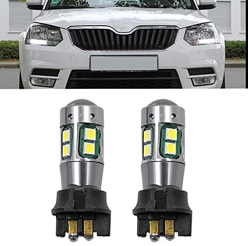 NSLUMO PW24W LED Drl Daytime Running Lights Fits for 2014 2015 2016 2017 Sk.oda Yeti PW24W LED Daylight Bulbs, Car Led Drl Lamp, Drl Daytime Running Lights