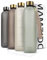 MAMEIDO Trinkflasche 1l Kohlensäure geeignet, auslaufsichere Water Bottle mit Zeitmarkierung, Wasserflasche BPA frei für Sport, Gym & Büro (Desert Sage Gold, 1000ml)