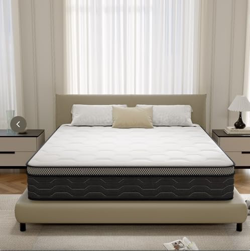 DEWINNER Matratze 140x200cm, 27 cm hoch Taschenfederkernmatratze, perfekte Unterstützung, Öko-Tex Zertifiziert, 7-Zonen Federkernmatratze