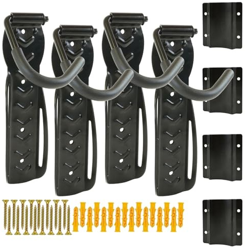 PELISPAN® 2 Soportes Para Bicicleta Pared con Protector De Pared| Gancho Bicicleta Hasta 30kg De Carga (2)