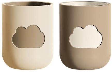 Vaso para cepillo de dientes, vaso de baño irrompible, resistente y ecológico, hecho de excelente material de polipropileno, diseño elegante, 3.2 x 3.94 pulgadas