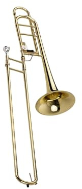 Trombón De Metal Trombón Tenor En Si Bemol En Tonalidad De Fa Incluye Boquilla Estuche Y Guantes