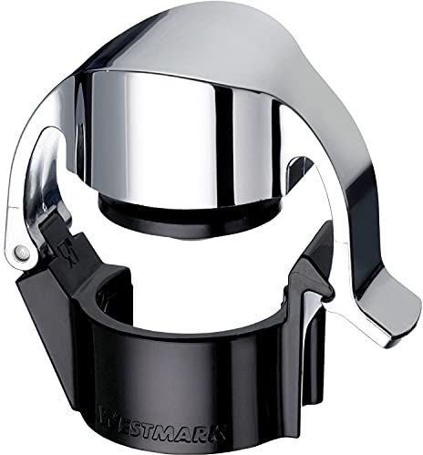 Westmark Cierre de botella de cava/tapón abatible/tapón de botella, Plástico, Casco, Plata/negro, 60022280