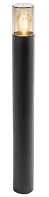 CGC Lighting extérieur jardin Poteau de Borne Luminaire Lanterne lampadaire chemins E27 IP54 (Noir L)