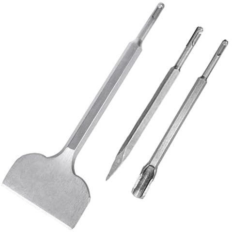 ESCULTORA Broca de cincel de aire de 4 pulgadas, herramienta de extracción de azulejos de acero de aleación de alta calidad con mango compatible, cincel de azulejos que puede quitar azulejos de suelo