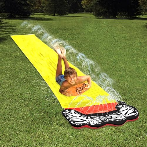 YANGUN 188in x 27in (480 x 70 cm) Wasserrutsche Outdoor Sommer Rasen, Wasserrutsche Garten für Draußen, Single Water Slide für Garten und Outdoor