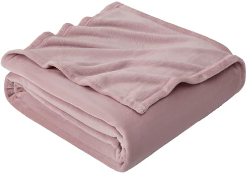 EHEYCIGA Fleece Blanket Extra Large Throws for Settees Pink Throw Fluffy Warm Soft Blanket for Bed Settees Armchairs, Fit All Season, King Size, 270x230cm