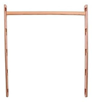Bear On Bar - Resistente, facile da montare e regolare, barra per trazioni in legno - 5 livelli di altezza - fino a 100 cm dal telaio, larghezza della porta