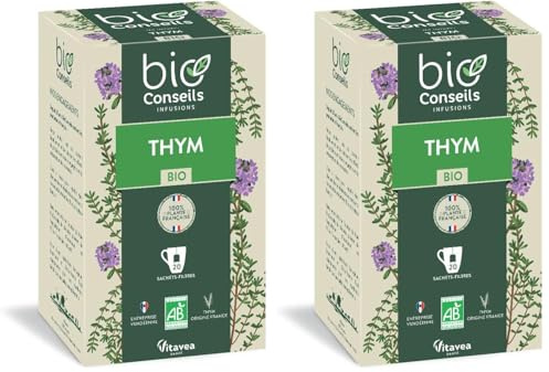 BioConseils - Infusion bio de Thym - 20 Sachets (Lot de 2)