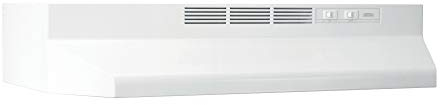 Broan-NuTone 413001 Non-Ducted Ductless Range Hood with Lights Exhaust Fan for Under Cabinet, 30-Inch, White