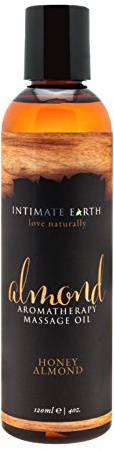 Intimate Earth Aromatherapy Massage Oil, Honey Almond, 120 ml
