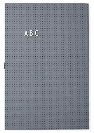 Design Letters Letterboard A3 Dunkel Grau | Stecktafel 42x29 cm | Memoboard | Filz-Buchstabentafel zur Dekoration | Message Board für zimmer deko, büro deko, Wanddeko |Stecktafel Buchstaben, Memotafel