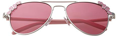 Ultra - Kids Sunglasses UV400 Protection - Pilot Style Children's Sunglasses for Boys and Girls Ages 3-9 - Lightweight Retro Metal Frame - Pink
