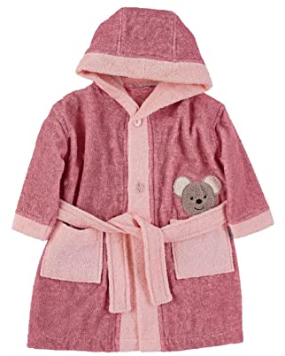 Sterntaler Baby - Mädchen Bademantel Mabel Bathrobe, Rosa, 86-92