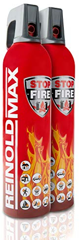 XENOTEC PREMIUM Feuerlöschspray – 2er Set - 750ml – Stopfire – Autofeuerlöscher – REINOLDMAX – wiederverwendbar – geeignet für Fettbrände – 2 x 750g