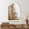 PERFNIQUE Irregular Wall Mirror Asymmetrical Mirror, 69 x 48 cm Gold Mirrors for Bathroom Bedroom Living Room Entryway, Decorative Modern Boho Wall Decor