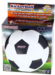 Kickerball Boll med effekt som markerar en böjd bana