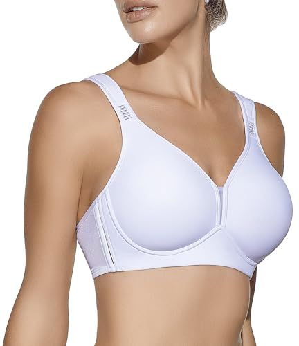Selene, Sujetador Mujer con Banda Anatómica, Tirantes Anchos de Confort y Relleno, Sin Aros, Colección Eloisa, Color Blanco, Talla 110 D