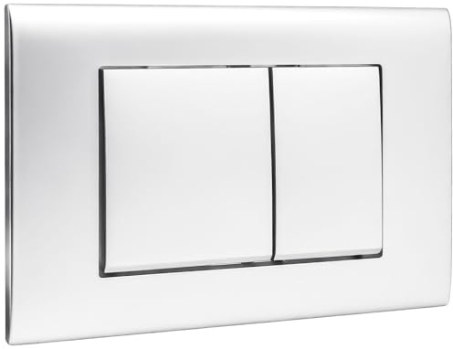Generico Plaque De Commande WC Suspendu,Chasse d'eau,Bouton Poussoir,Déclenchement,Compatible avec Geberit Sigma 01 20, 30,UP300 & UP320,Double Flushing,Modèle 115770115,245 × 164 Mm (Blanche)
