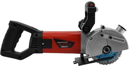 Mauernutfräse Beton Nutfräse 2800W Nut Nut Fräser mit 5 Diamantklingen Elektrische Maschine für Haushalt und Industrie