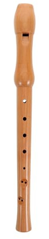 IMIKEYA Kids Recorder Soprano Recorder Instrument 8 Hole Wooden Flute Woodwind Music Sound Toy for Beginners Early Education Practice 12.60in