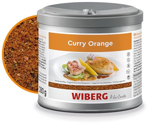 WIBERG Curry Orange Gewürzmischung – Exotische Gewürze mit Ingwer, Koriander und Orange, 280 g