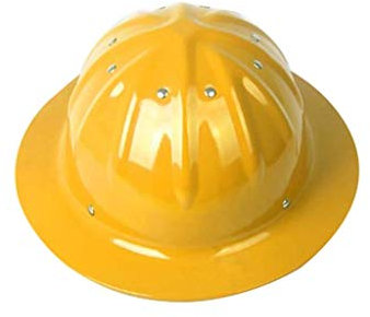Sooiy Bauarbeiterhelm mit verstellbarem Helm, Bauhelm Aluminium Hard hat,Yellow