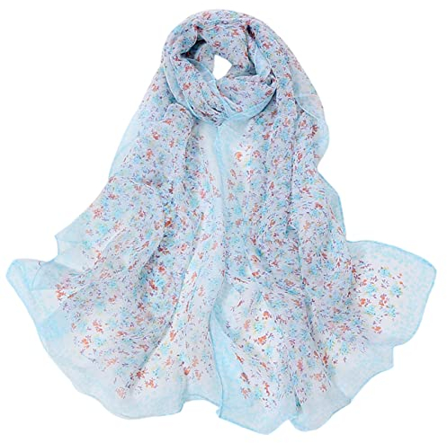 FAIRYGATE scarfs for women Schal Damen Schal tuch Damen Georgette Modischer Seidenschals Eleganter Verlaufsfarbe Weicher Leichter Schal Loop Damenschal Langer Geeignet für Alle Jahreszeiten 62012