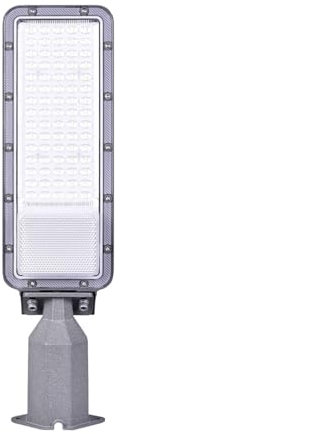 Lampione armatura stradale ad alta efficienza illuminazione LED 5000 lm inclinazione regolabile luce per viali strade sentieri giardino 230V (Grigio 50W luce naturale 4000K)