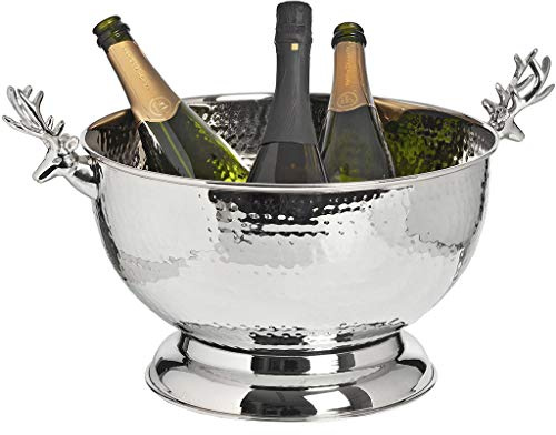 Ice Bucket Wine Cooler Champagne Bucket Drinks Cooler with Stag Handles