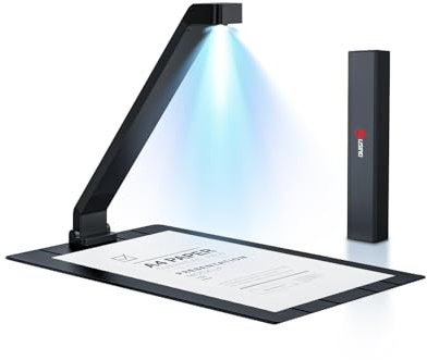 JOYUSING Scanpad100 Pro 16MP Portable Document Scanner, USB Document Camera, 1s Per Scan, Capture Size A4, OCR Text Recognition, AI Enhancement, Folds to Go, Support Win & Mac (Not for Books)