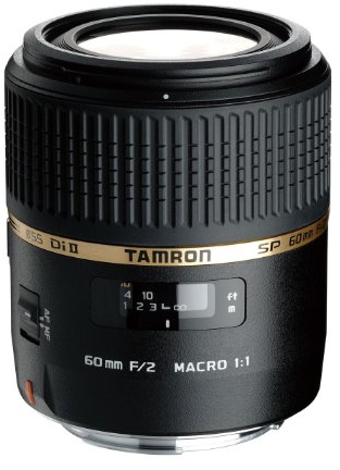 Tamron G005NII SP AF 60 mm F/2 Di II LD (IF) MACRO 1:1 - Objetivo para Nikon (distancia focal fija 60mm, apertura f/2-2, macro, diámetro: 55mm) negro