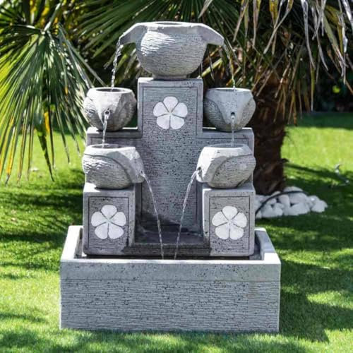 Wanda collection Fontaine De Jardin Cascade 5 Coupes 90cm