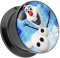 Taffstyle Ohr Plug Flesh Tunnel Piercing Ohrpiercing Kunststoff Schraub Schraubverschluß Picture mit Comic Schneemann Olaf Motiv 12mm