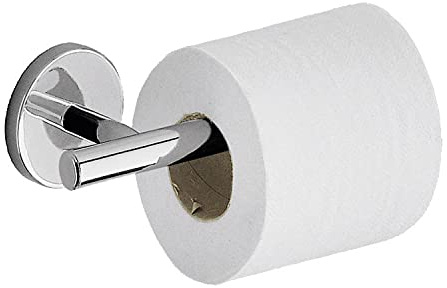 Gedy Cebu - Portarrollos de Papel higiénico Cromado, Medidas 6 x 18,3 x 8,4 cm y Peso 0,147 kg, portarrollos de Acero Inoxidable y Cromall, diseño R&S