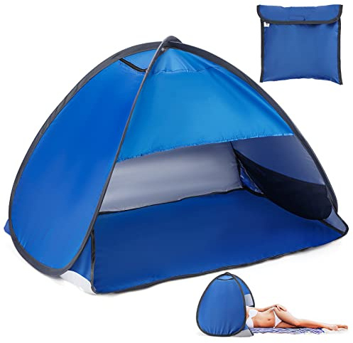 ZeroTop Pop-Up Beach Mini Sun Shade Awning, UV Protection, Instant Setup with Outdoor Bag, Lightweight & Waterproof Headrest for Camping and Travel
