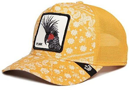 Goorin Bros. Cappello da Camionista Unisex Paisley Regolabile Snapback, Paisley Giallo (Arco di Vernice Spray), Taglia Unica